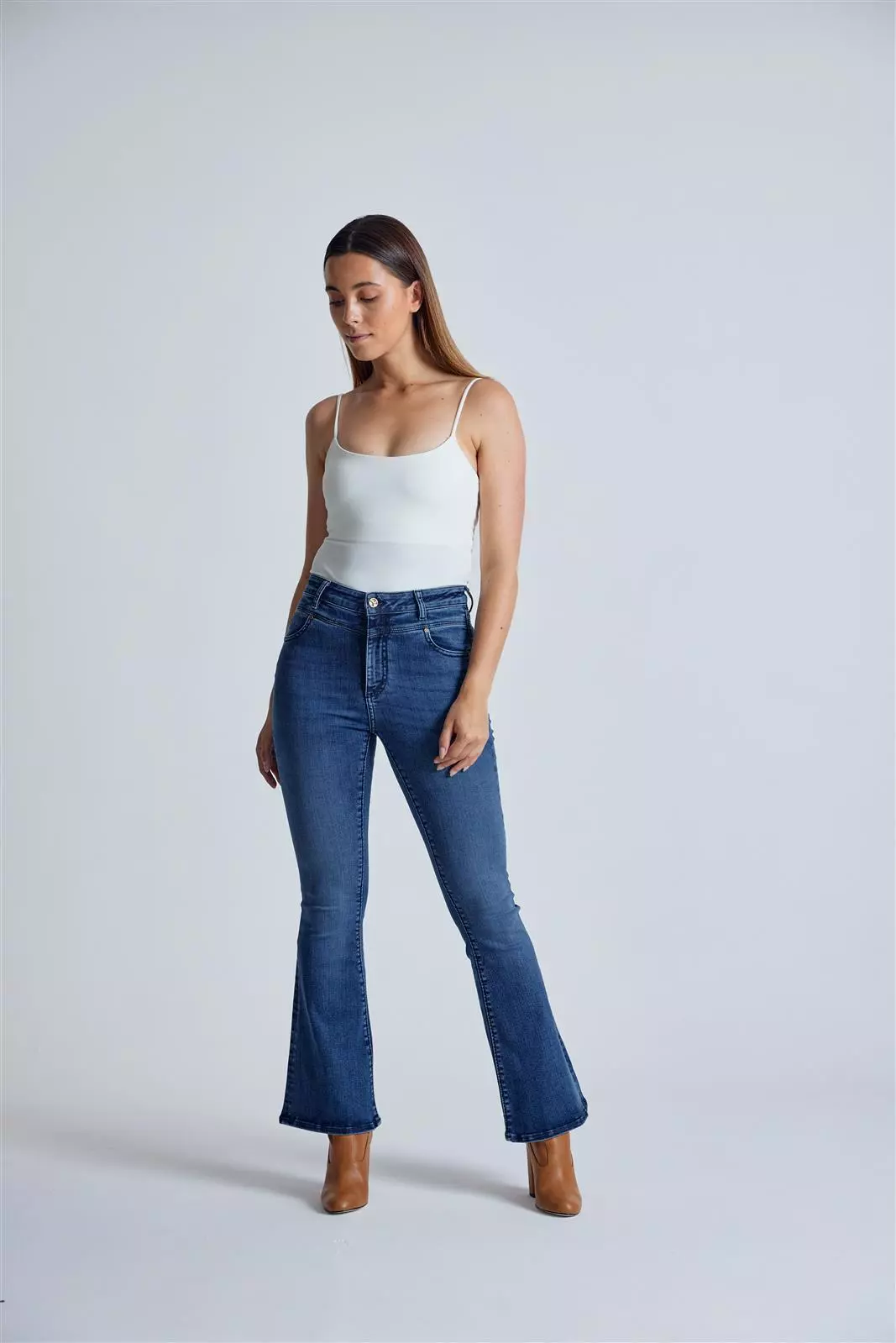 Flax and Loom Ecom photography9232.JPG Schlaghose High Waist Skinny Modell: Mavis