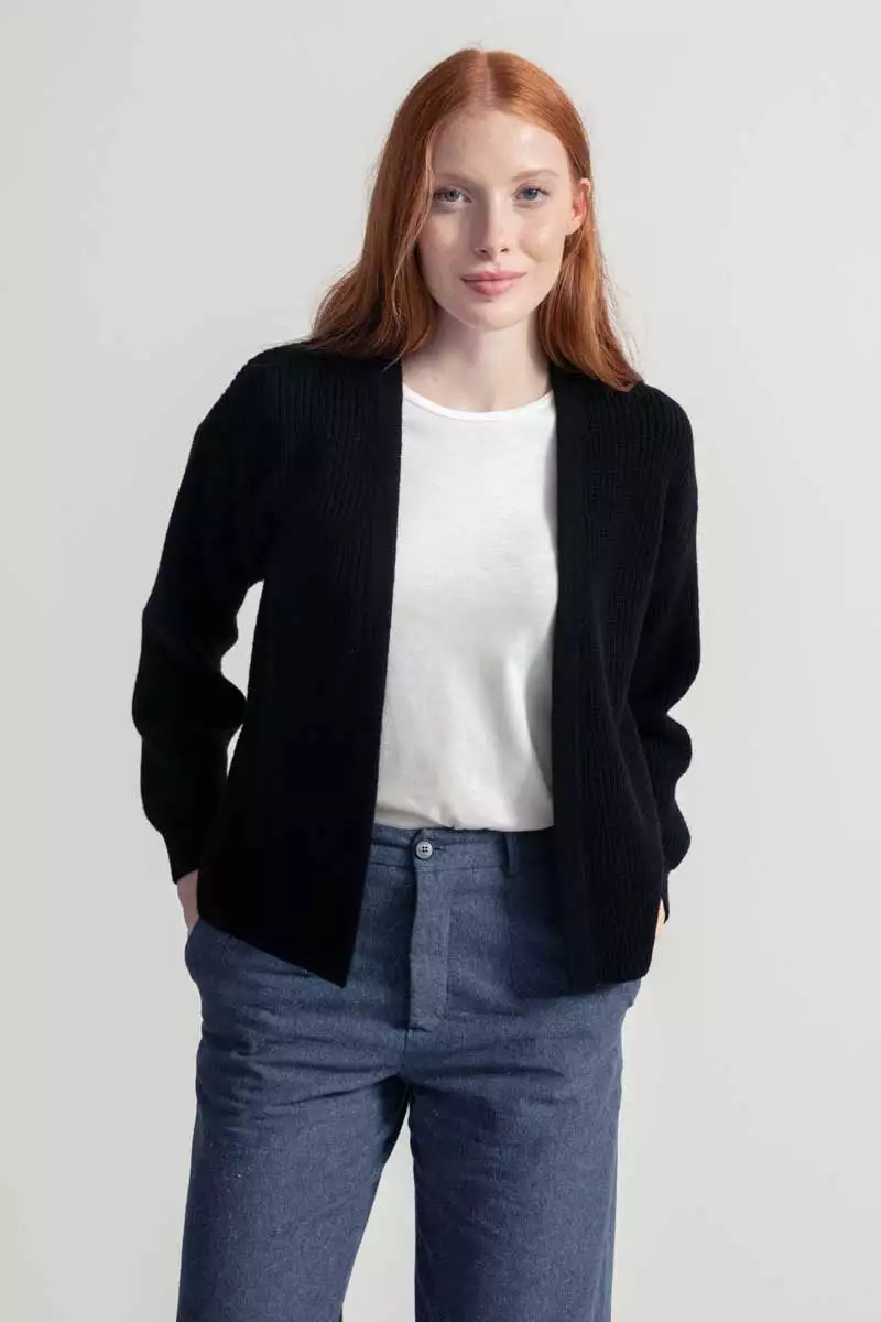 Cardigan-Donna-Cashmere-rigenerato-Margherita-7.jpg Kaschmir Cardigan Modell: Margherita