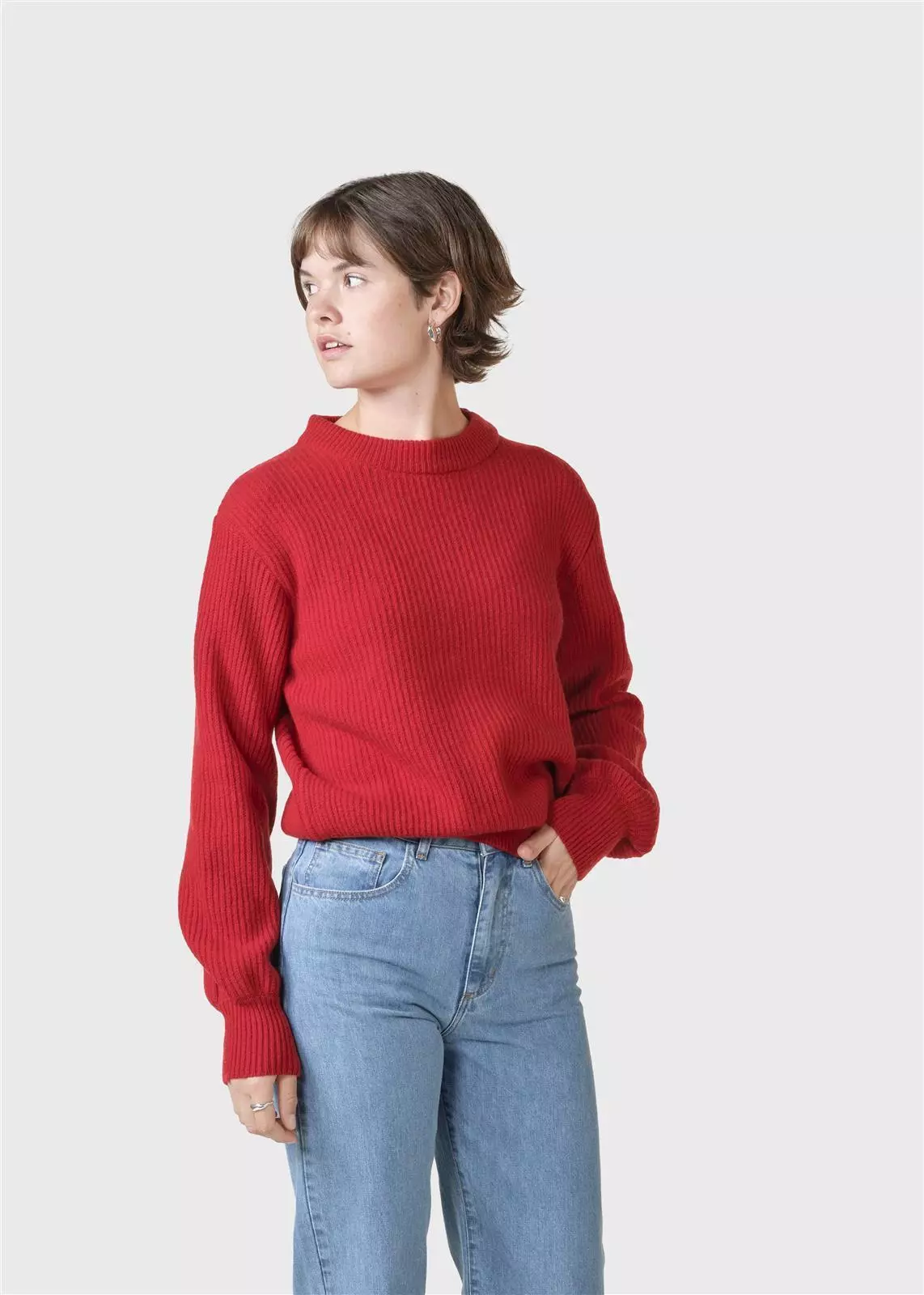 KC1628 - Red - Extra 1.jpg Merino-Pullover Modell: Gerda
