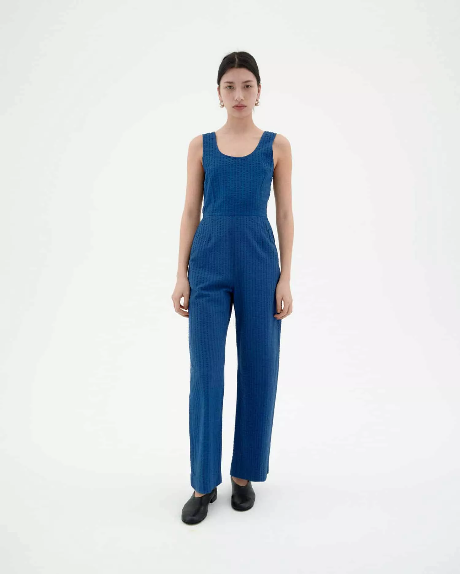 Seersucker Jumpsuit Modell: Rafelesia