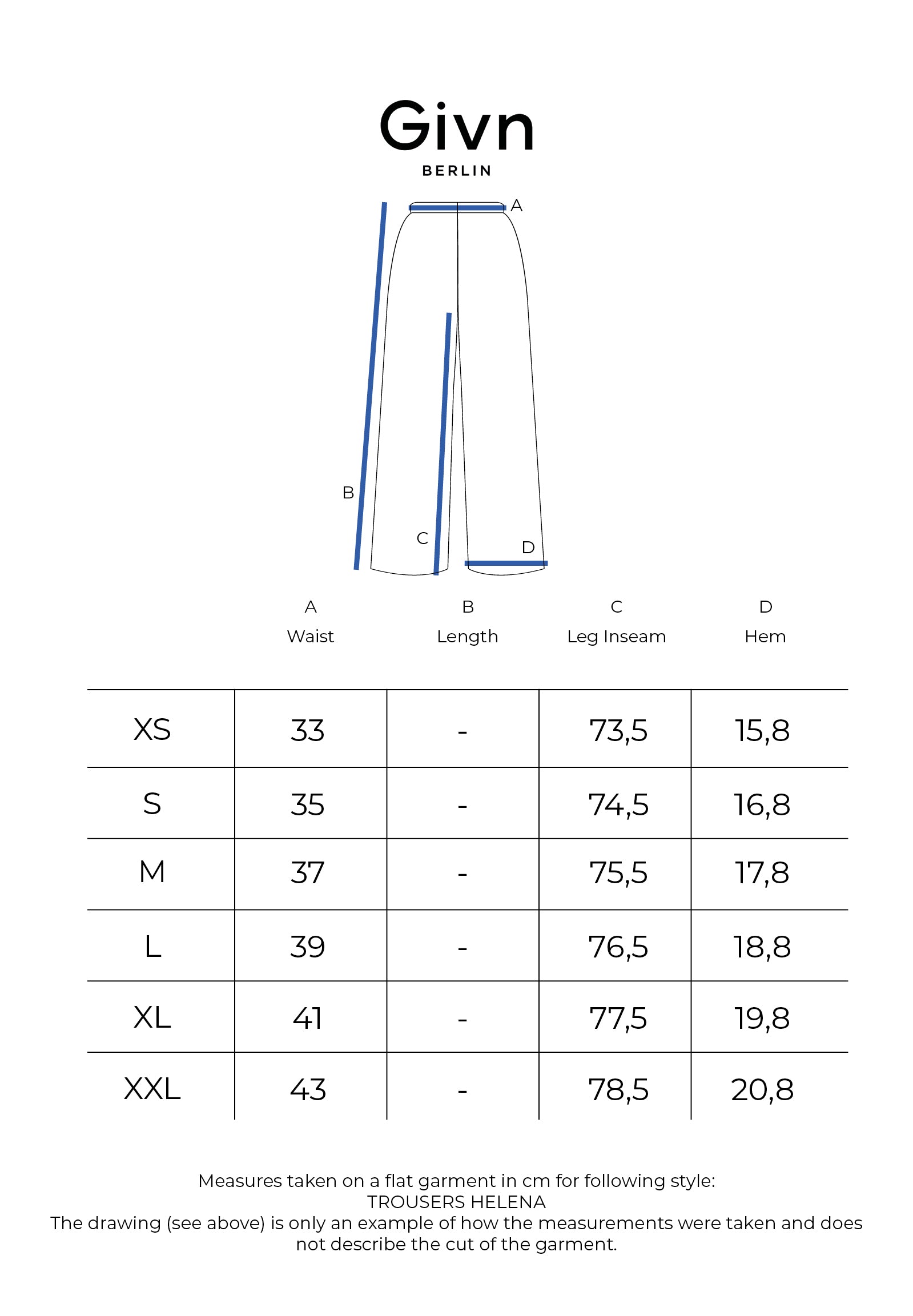 Flanellhose Modell: Helena