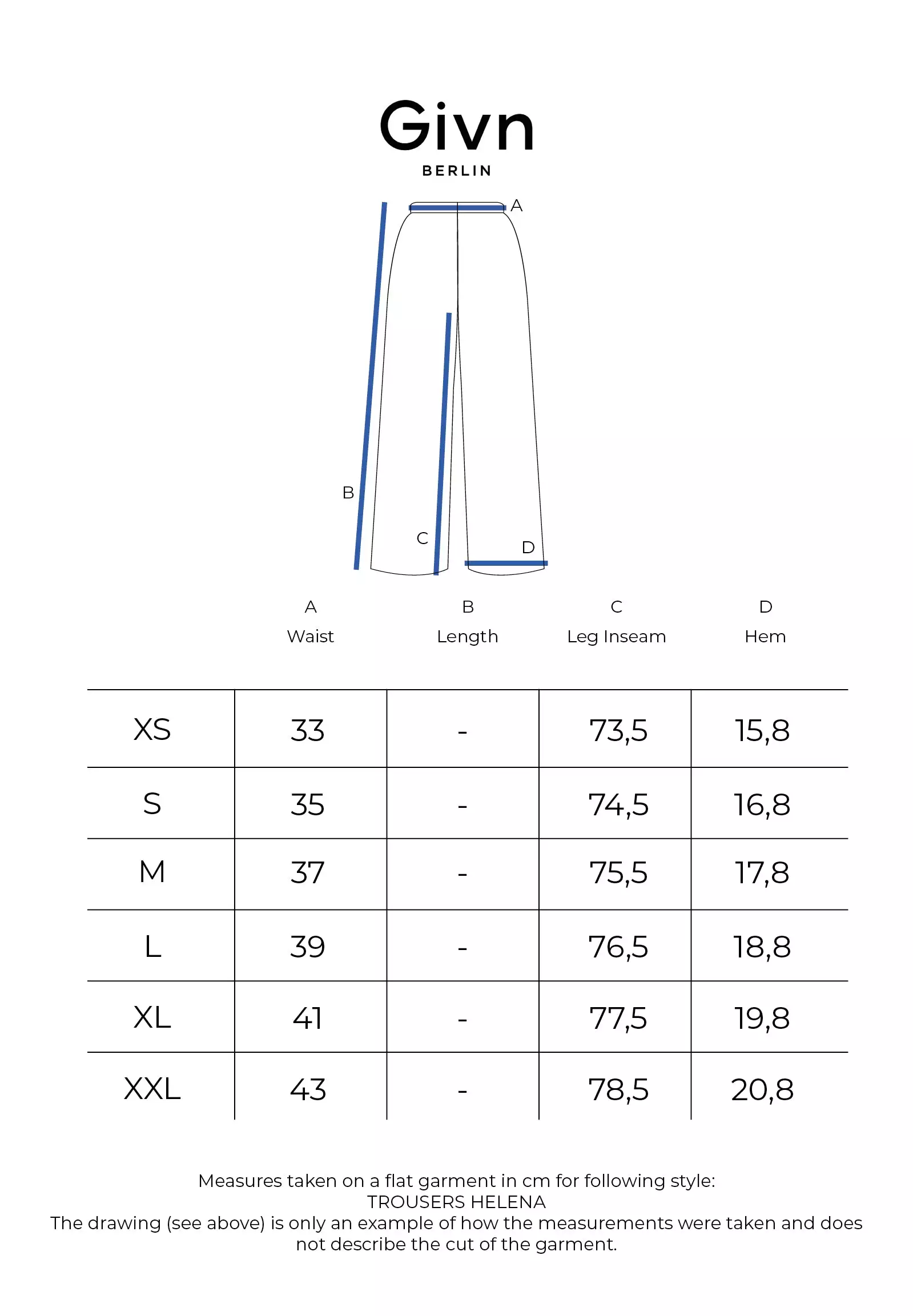 Flanellhose Modell: Helena