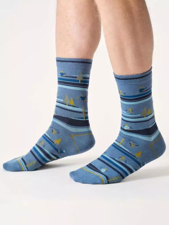 Socken Modell: Skiing