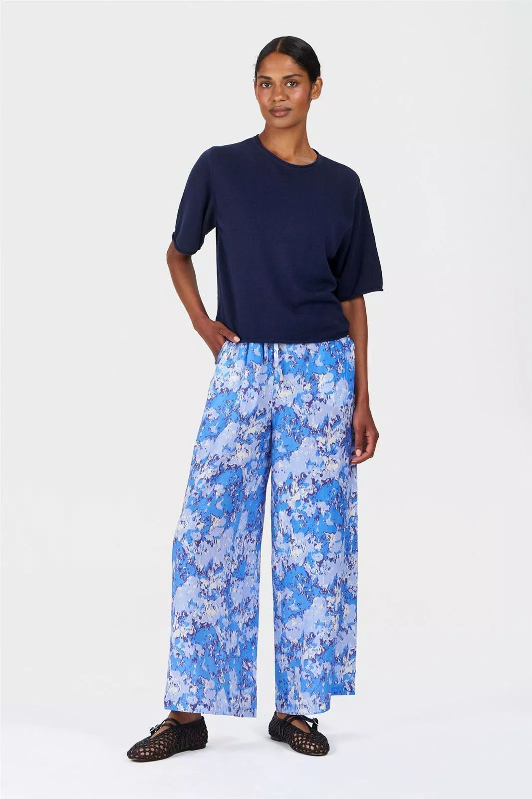 Wide Leg Tencel-Stoffhose Modell: Aria