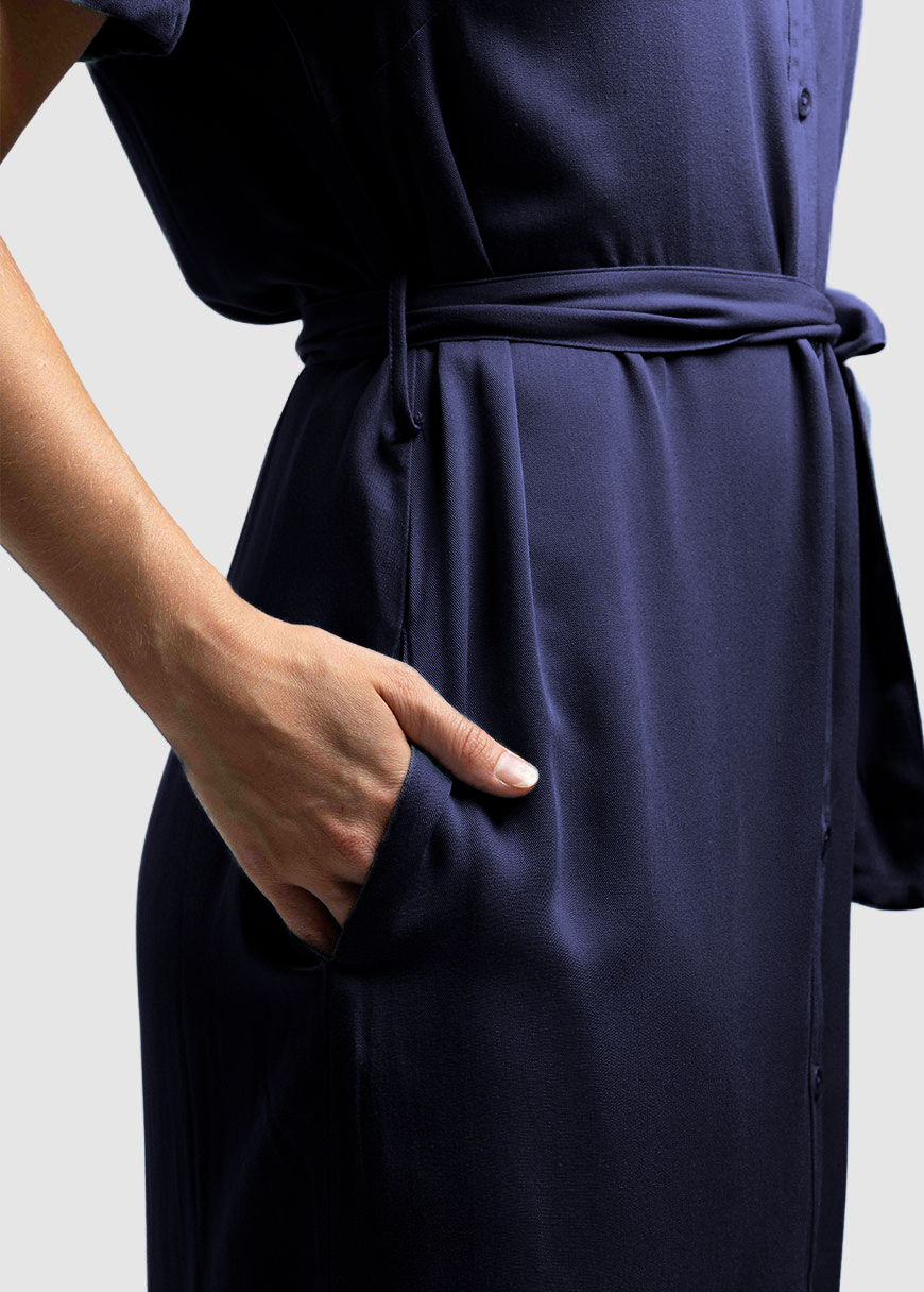 Ecovero Kurzarm-Kleid Modell: Finja
