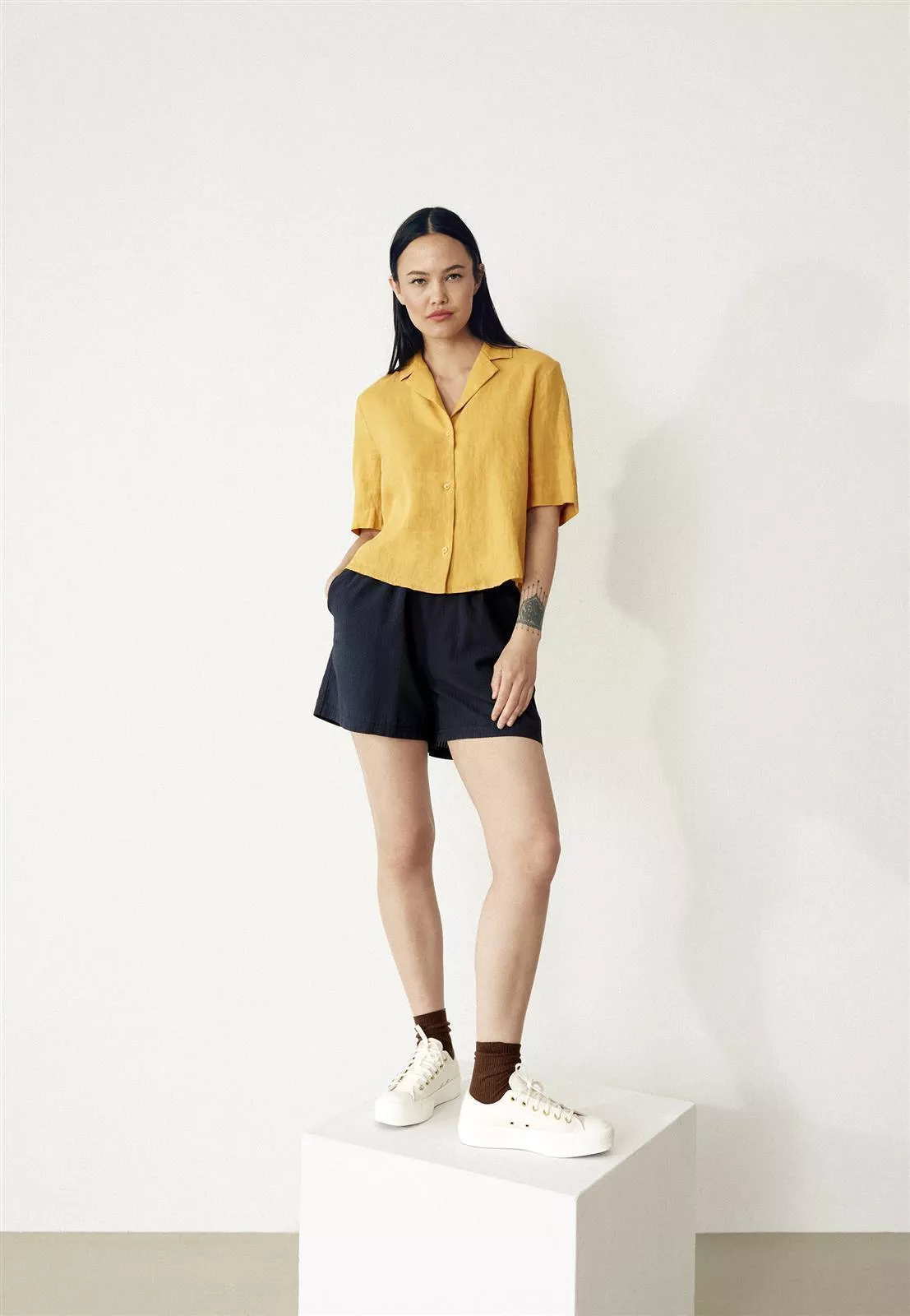 Leinen Bluse Modell: Carol