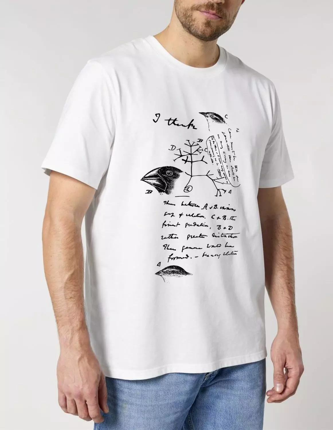 bio1_model_creator_front_white.jpg Science-T-Shirt Biologie Modell: Evolutionstheorie