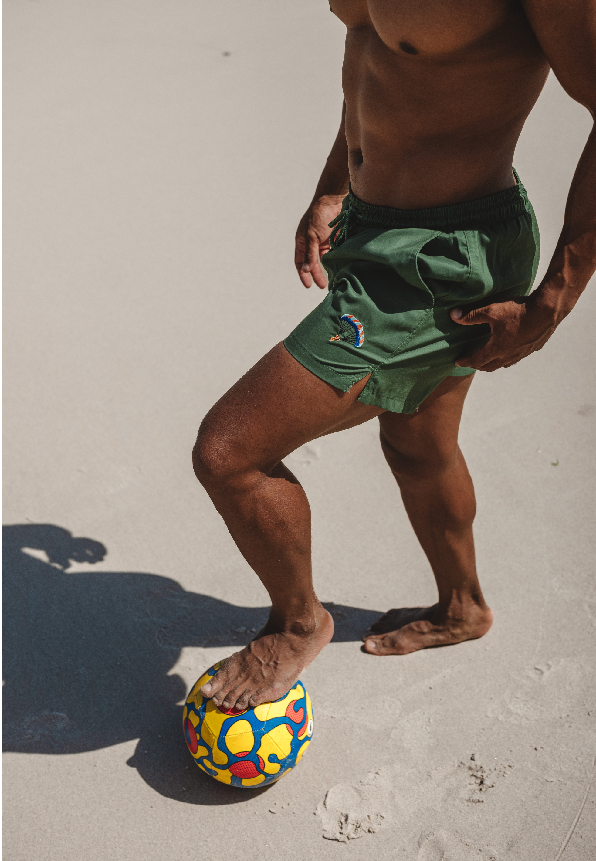 Badehose mit kleinem Motiv