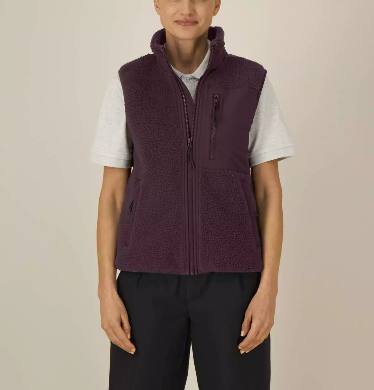 SFM6_STJU249_C116 Fleece-Weste Modell: Lin