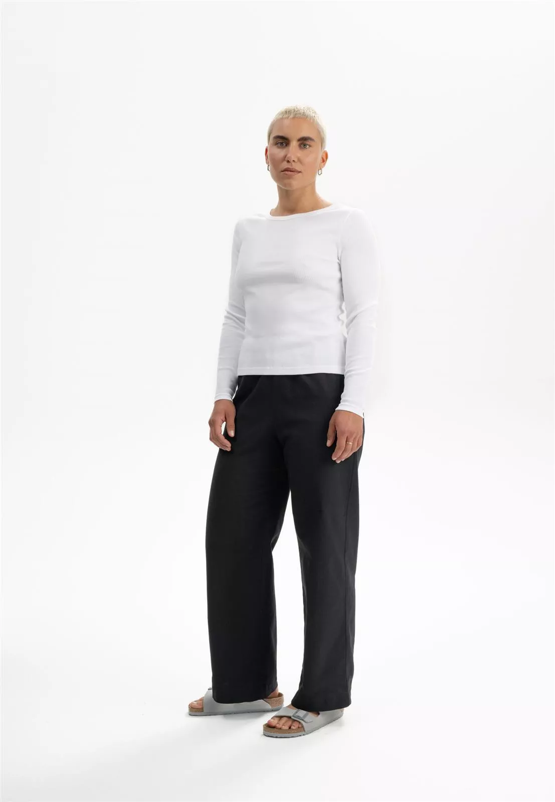Geripptes Longsleeve Modell: Mehar GOTS