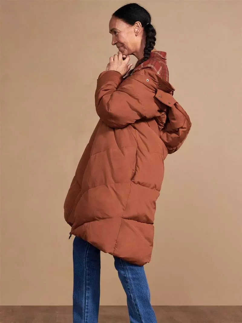 Long Puffa Coat Modell: Rayne