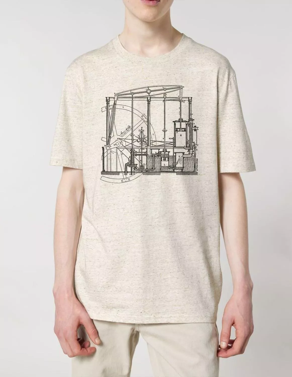 Maschinenbau T-Shirt Dampfmaschine