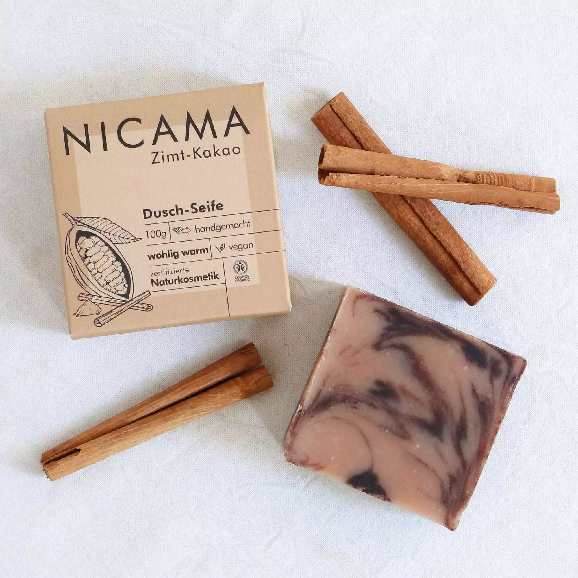 NIACMA-Seife-Zimt_Kakao-Mood-Flat-Lay.jpg Nicama Duschseife