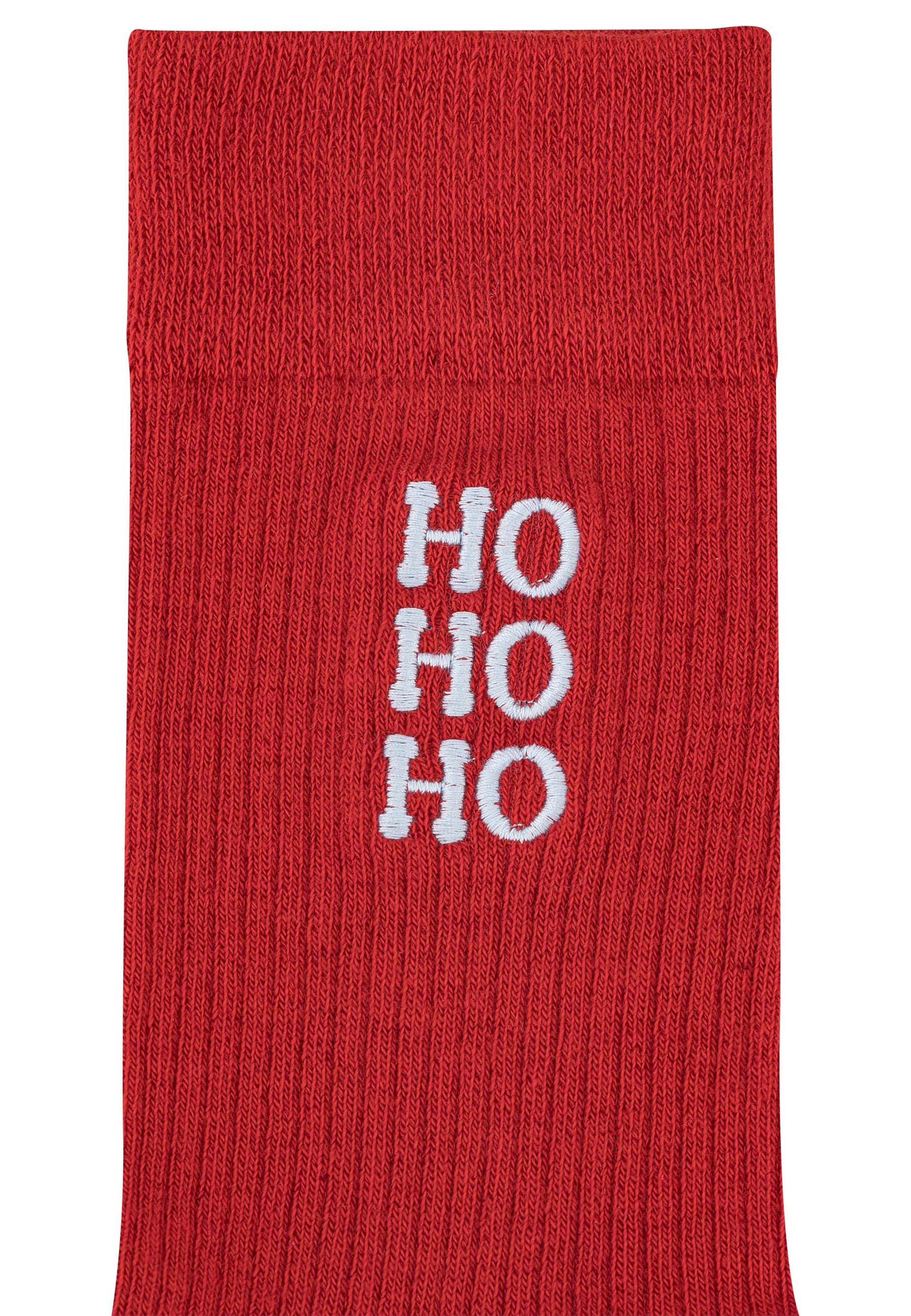 Gerippte Socken mit Stickerei, 1er Pack