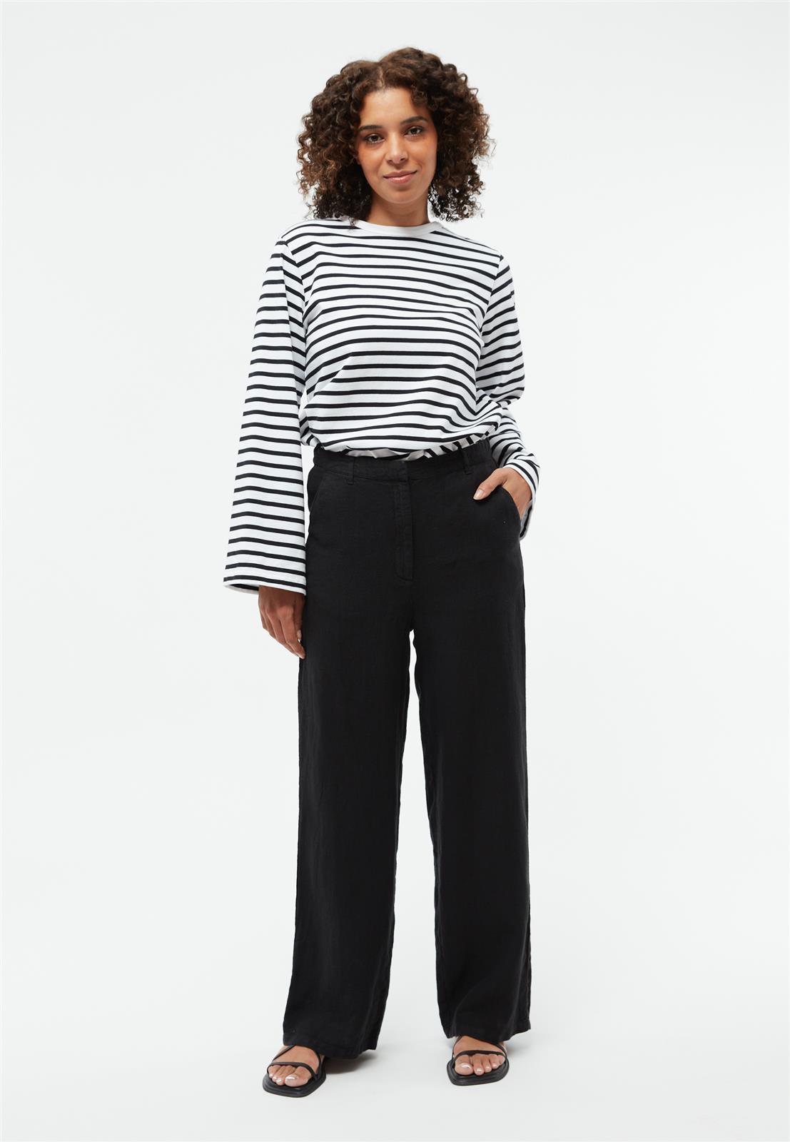 Wide Leg Leinen-Hose Modell: Beatrice
