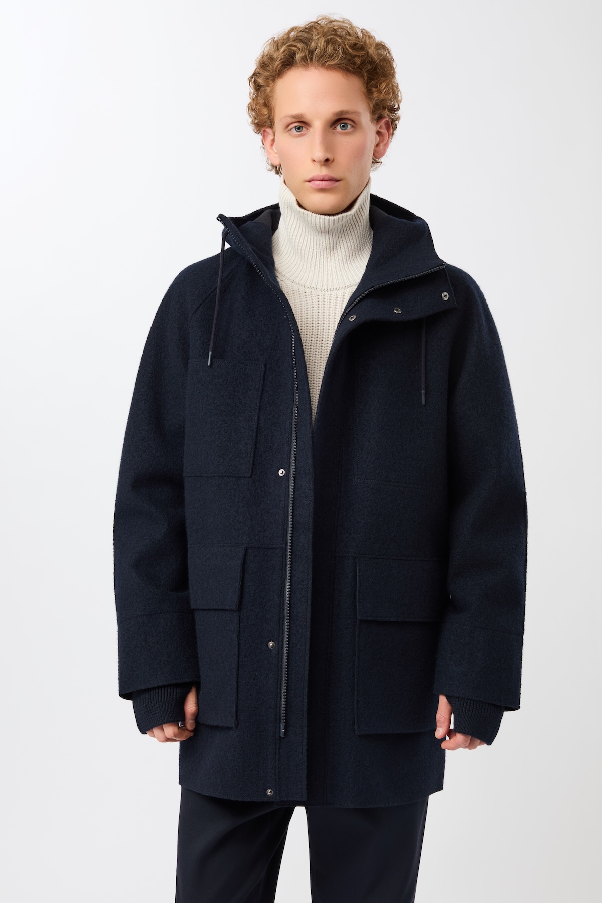 Parka aus Wollwalk