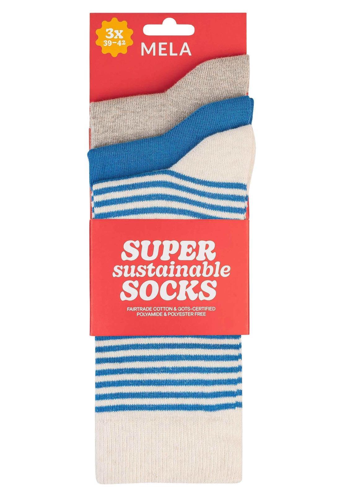 Baumwoll-Socken GOTS, 3er-Pack