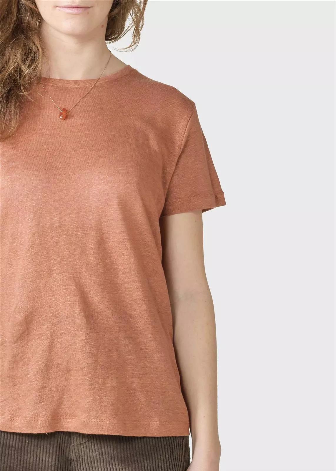 Leinen T-Shirt Modell: Rikke