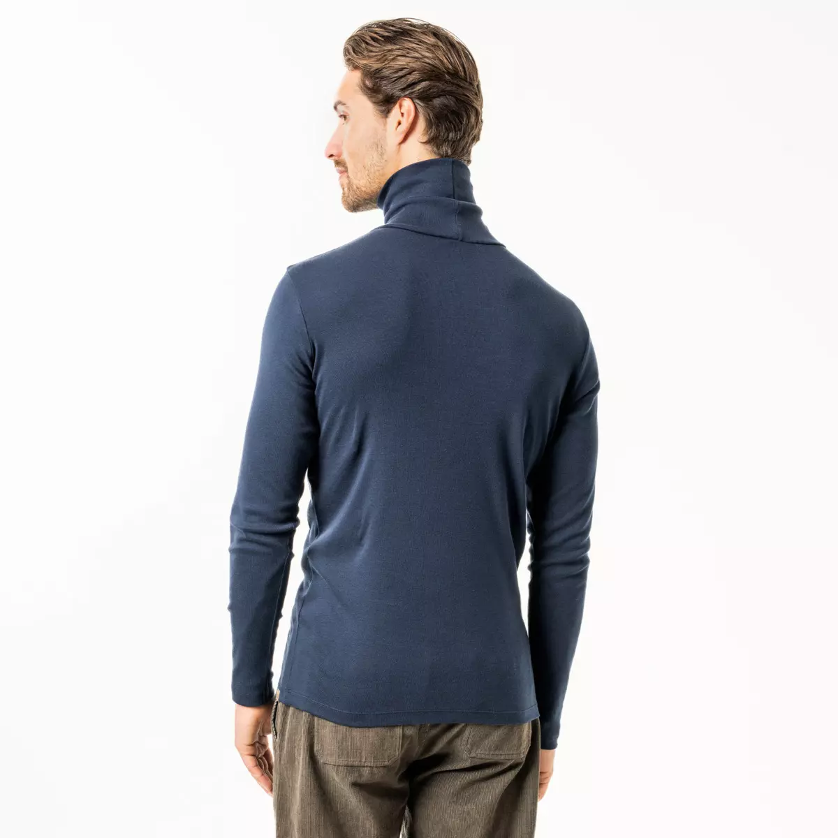 4.jpg Rollkragen Longsleeve Modell: Helge GOTS