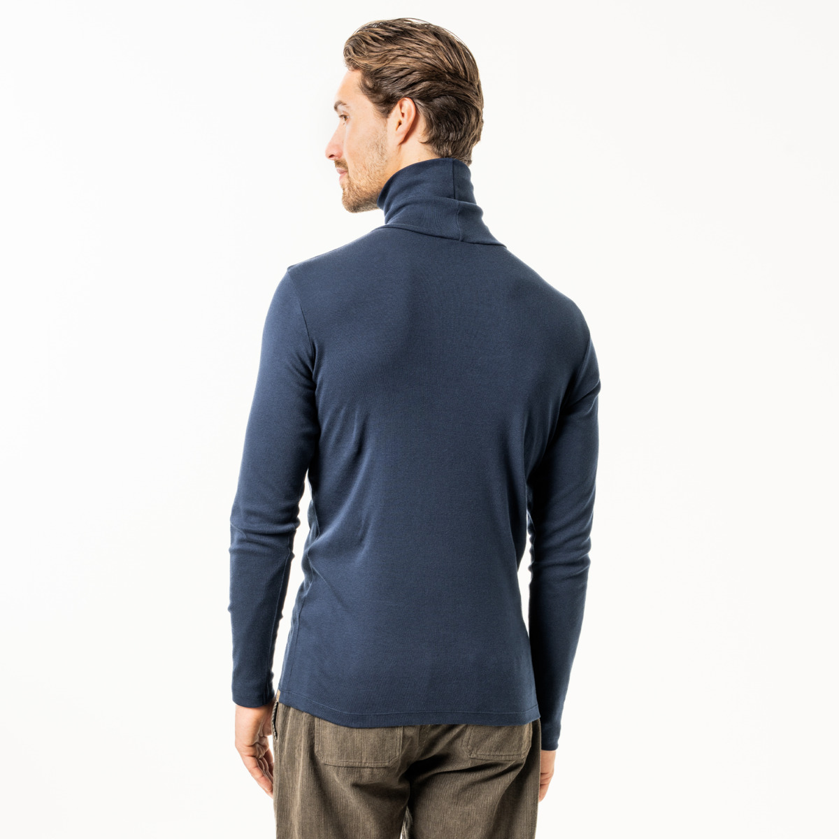 Rollkragen Longsleeve Modell: Helge GOTS