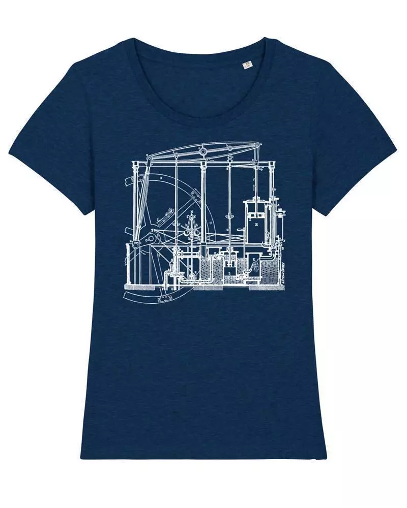 Maschinenbau T-Shirt Dampfmaschine