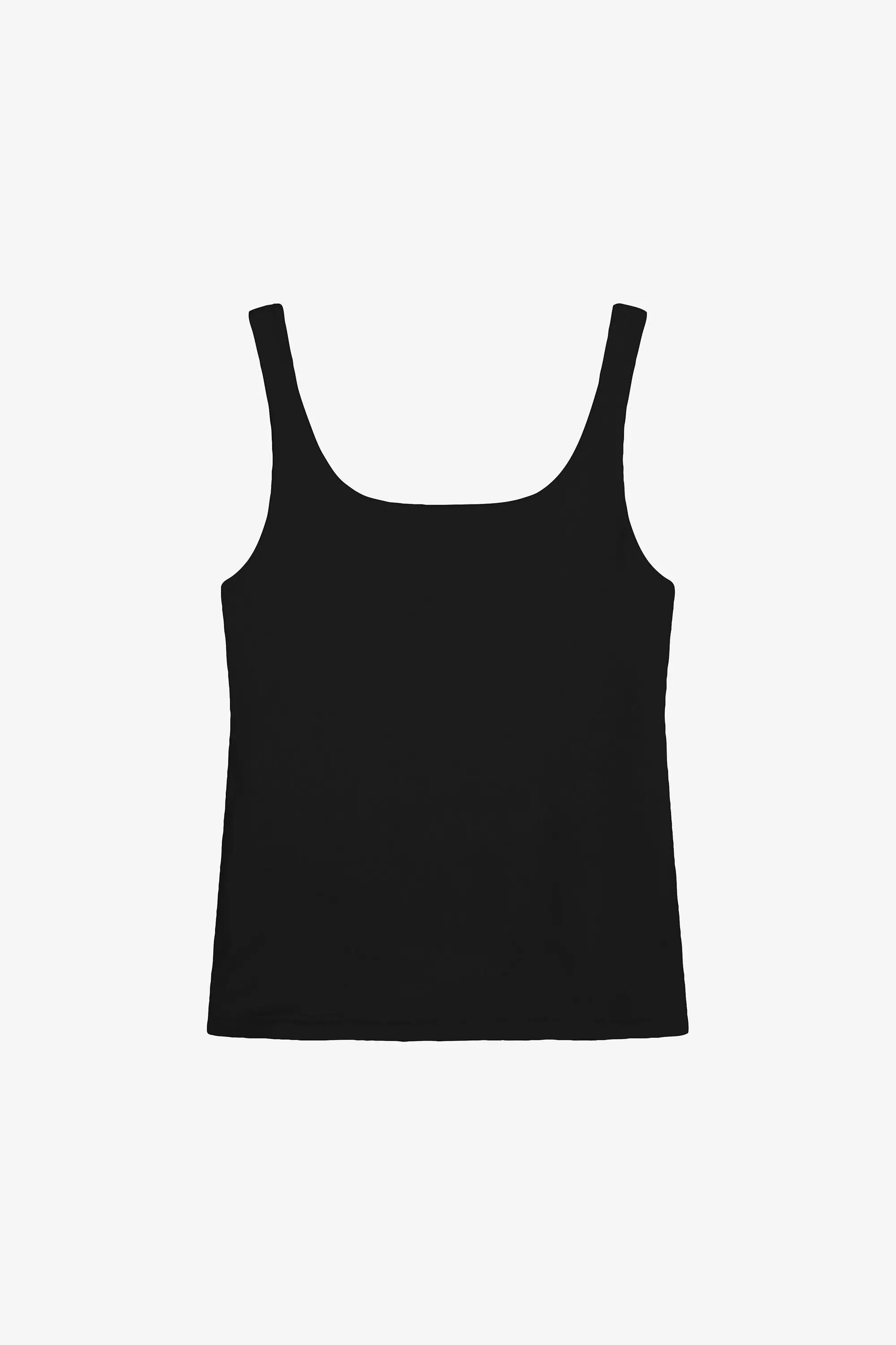 608-02_Tank_scoop-back_black_CO Unterhemd Modell: Tank Scoop Back GOTS