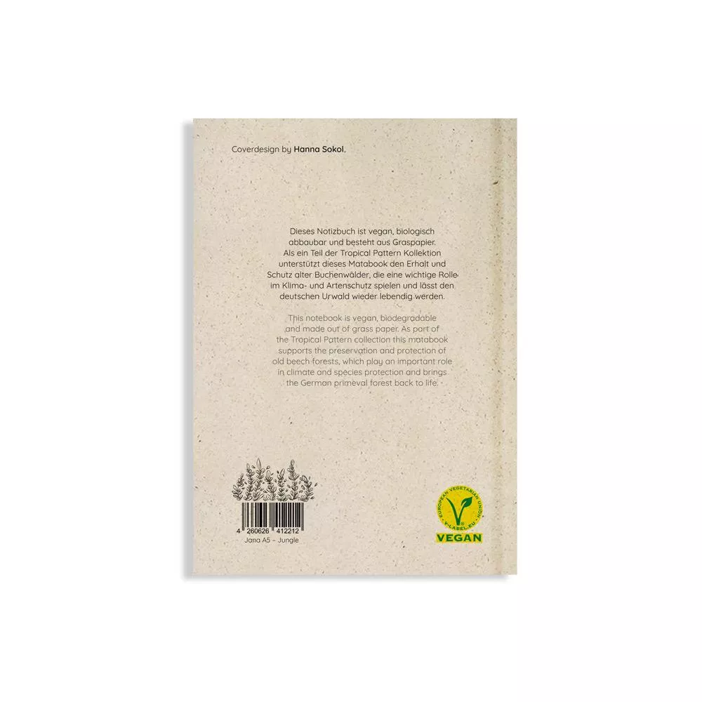 Notizbuch A5 Modell: Jana Jungle