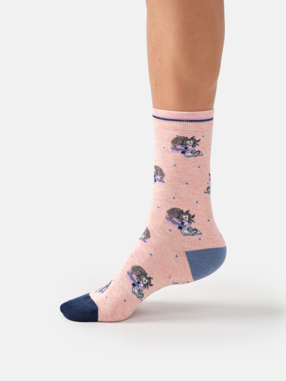 Socken Modell: Clever Cat