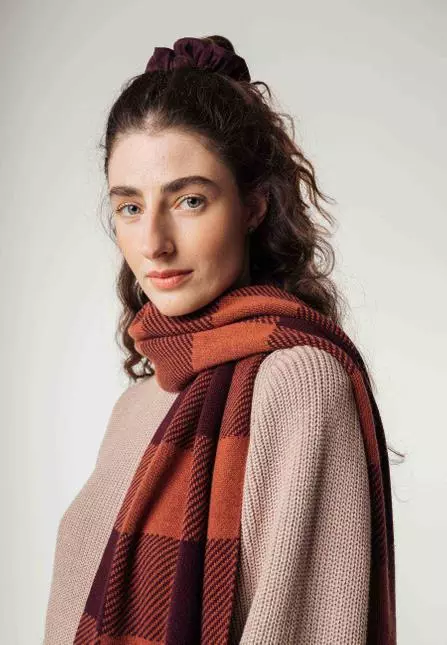 Jacquardstrick Schal Modell: Asmee