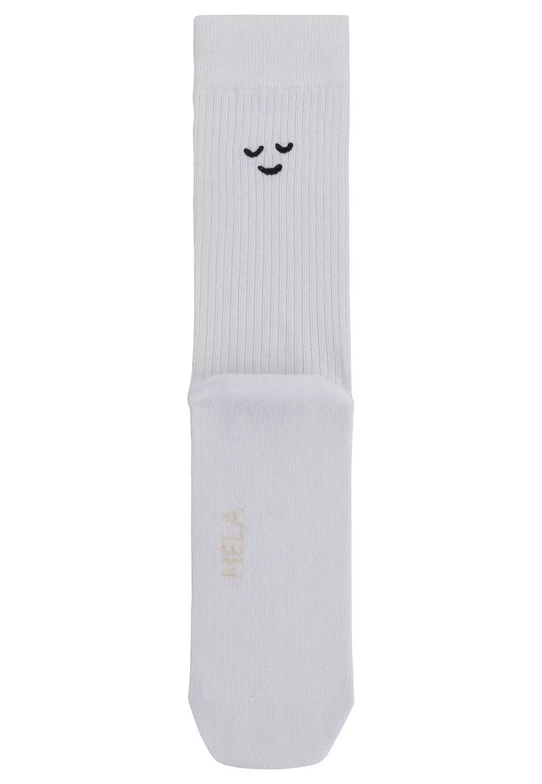 Gerippte Socken mit Stickerei, 5 er Pack