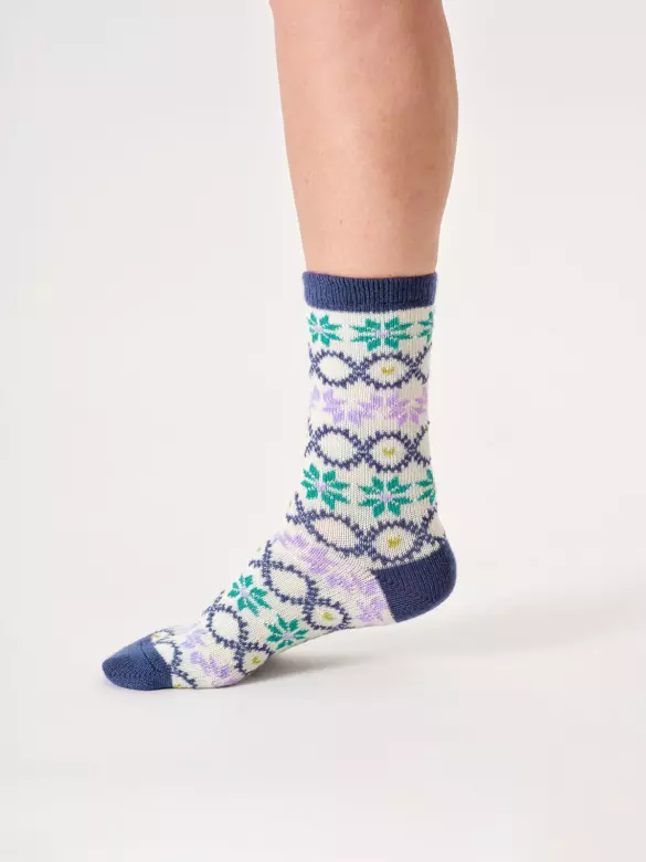 Wollsocken Modell: Fair Isle Wollsocken Modell: Fair Isle