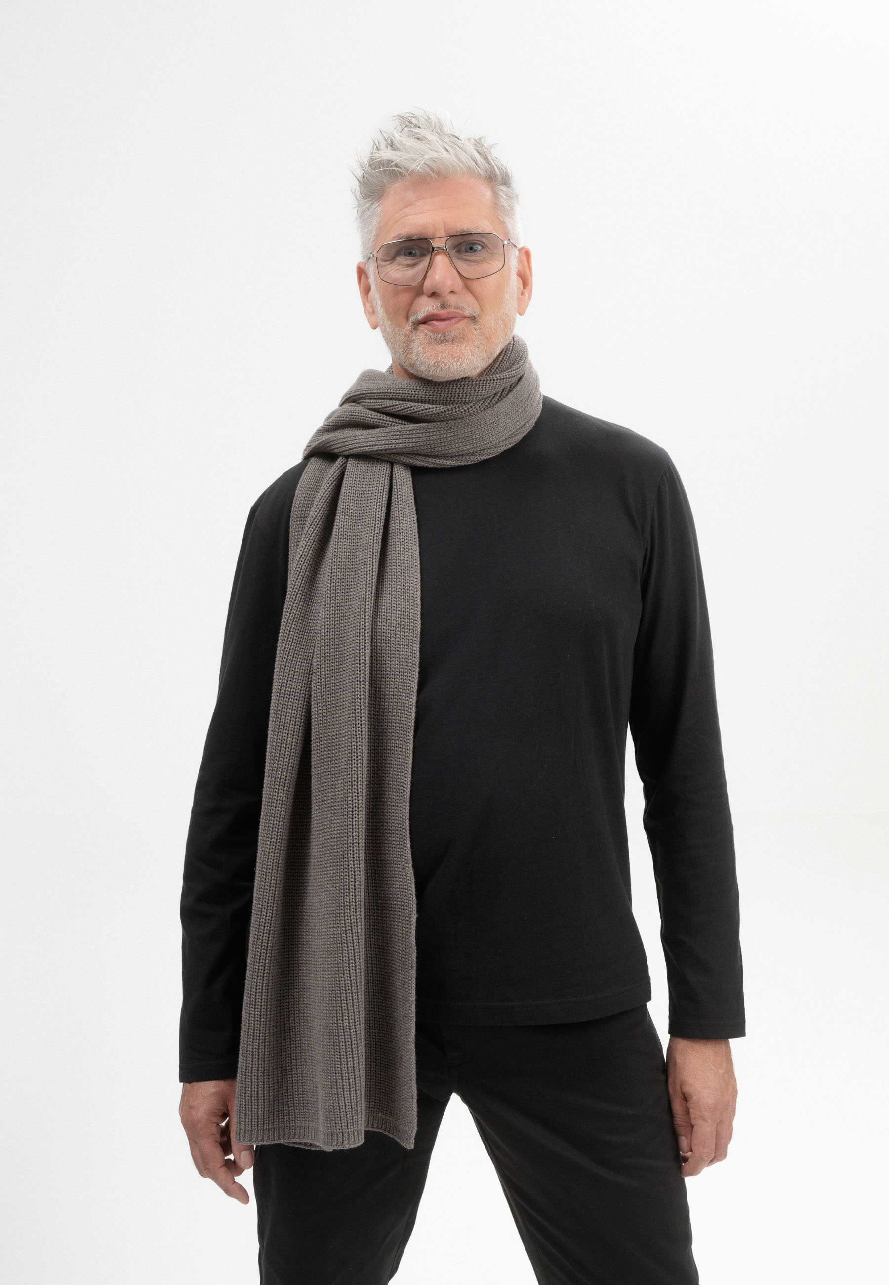 Rippstrick-Schal Modell: Nagna GOTS