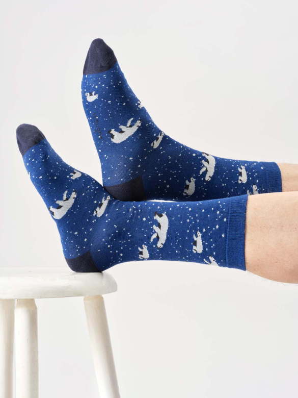 Socken Modell: Polar Bear