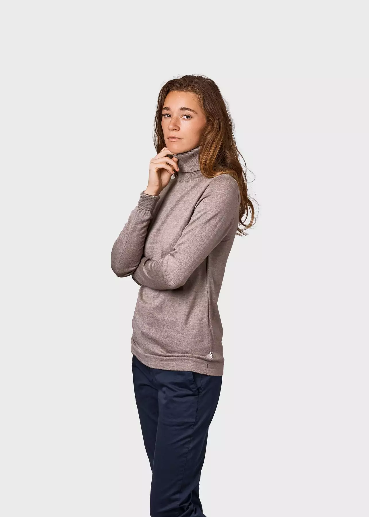 Merinowolle Rollkragen-Pullover Modell: Isabella