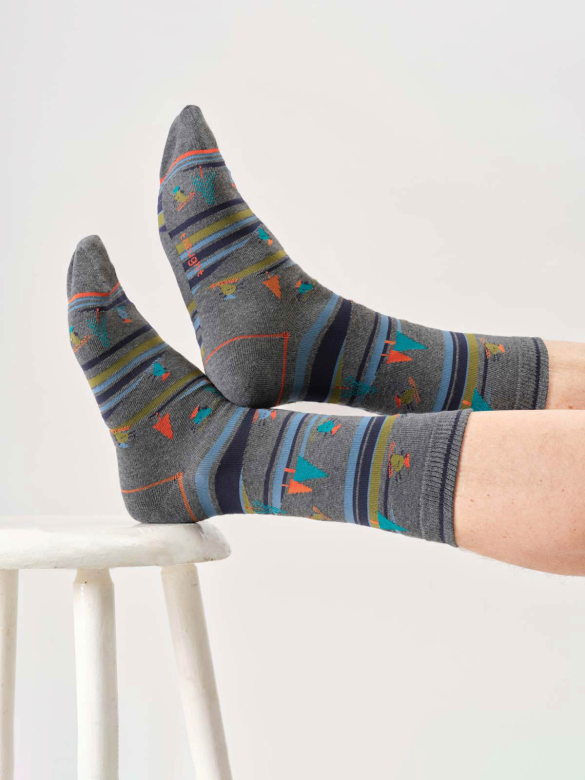 Socken Modell: Skiing
