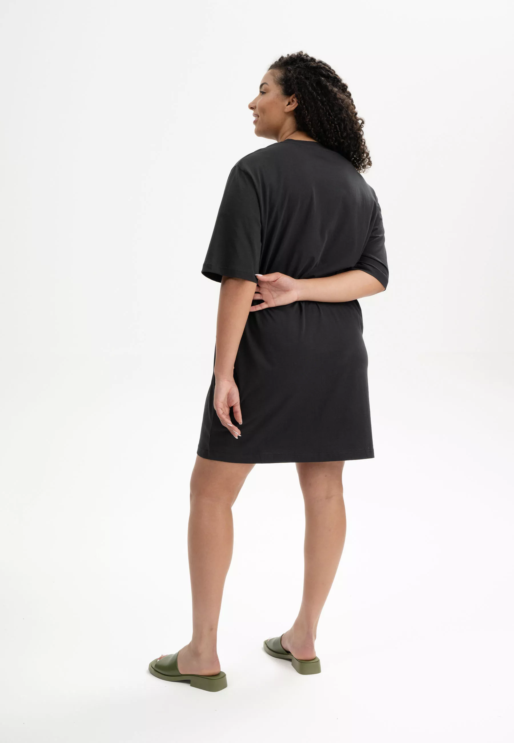 Oversized T-Shirtkleid Modell: Baasu Schwarz XS