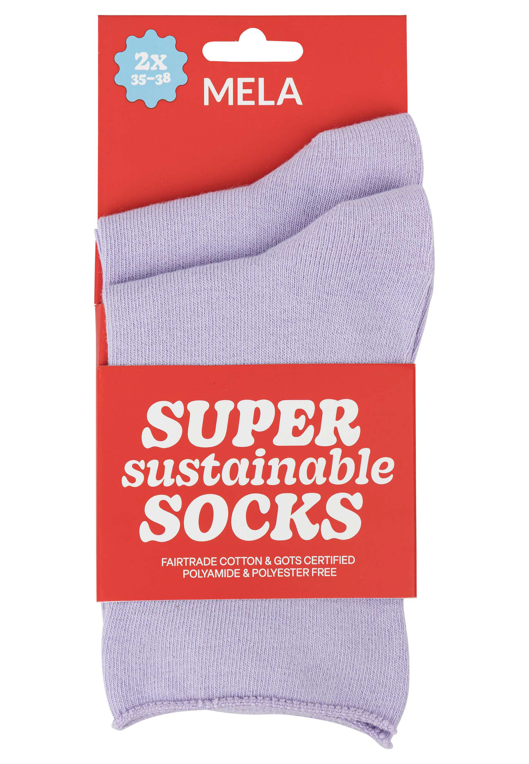 Rollsaum Socken, 2er Pack