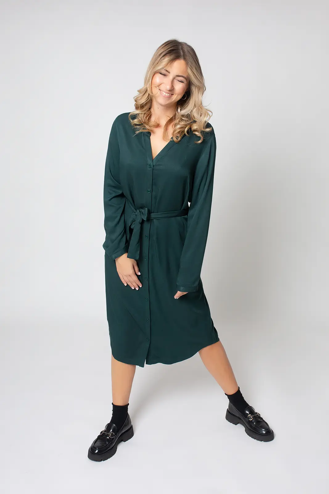 Ecovero Langarm-Kleid Modell: Finja