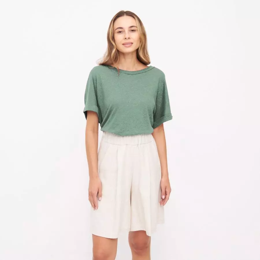 Leinen T-Shirt Modell: Lari