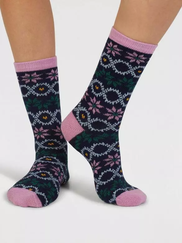 Wollsocken Modell: Eleni Fair Isle Wollsocken Modell: Eleni Fair Isle