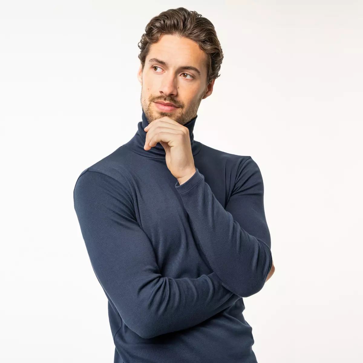 3.jpg Rollkragen Longsleeve Modell: Helge GOTS