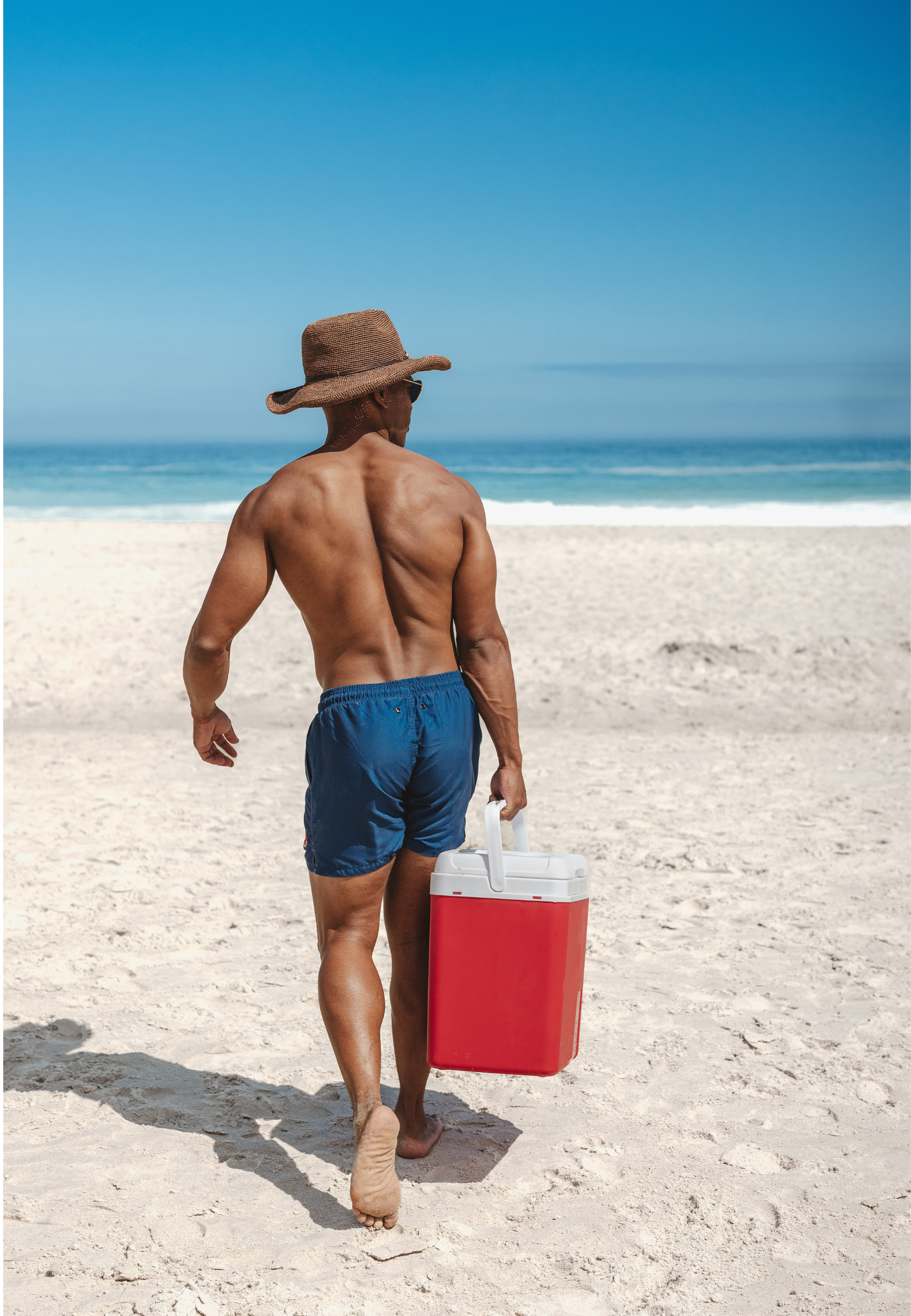 Badehose mit kleinem Motiv