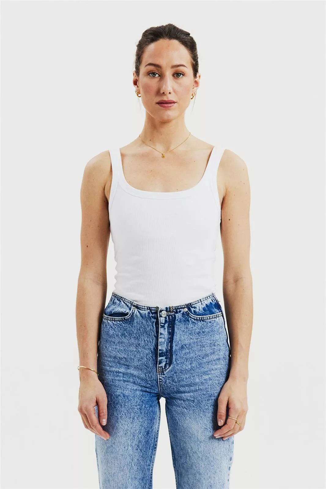 Top Modell: Singlet Ribbed GOTS