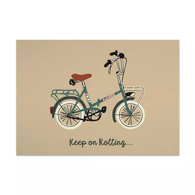 Postkarte Keep on Rolling Postkarte Keep on Rolling