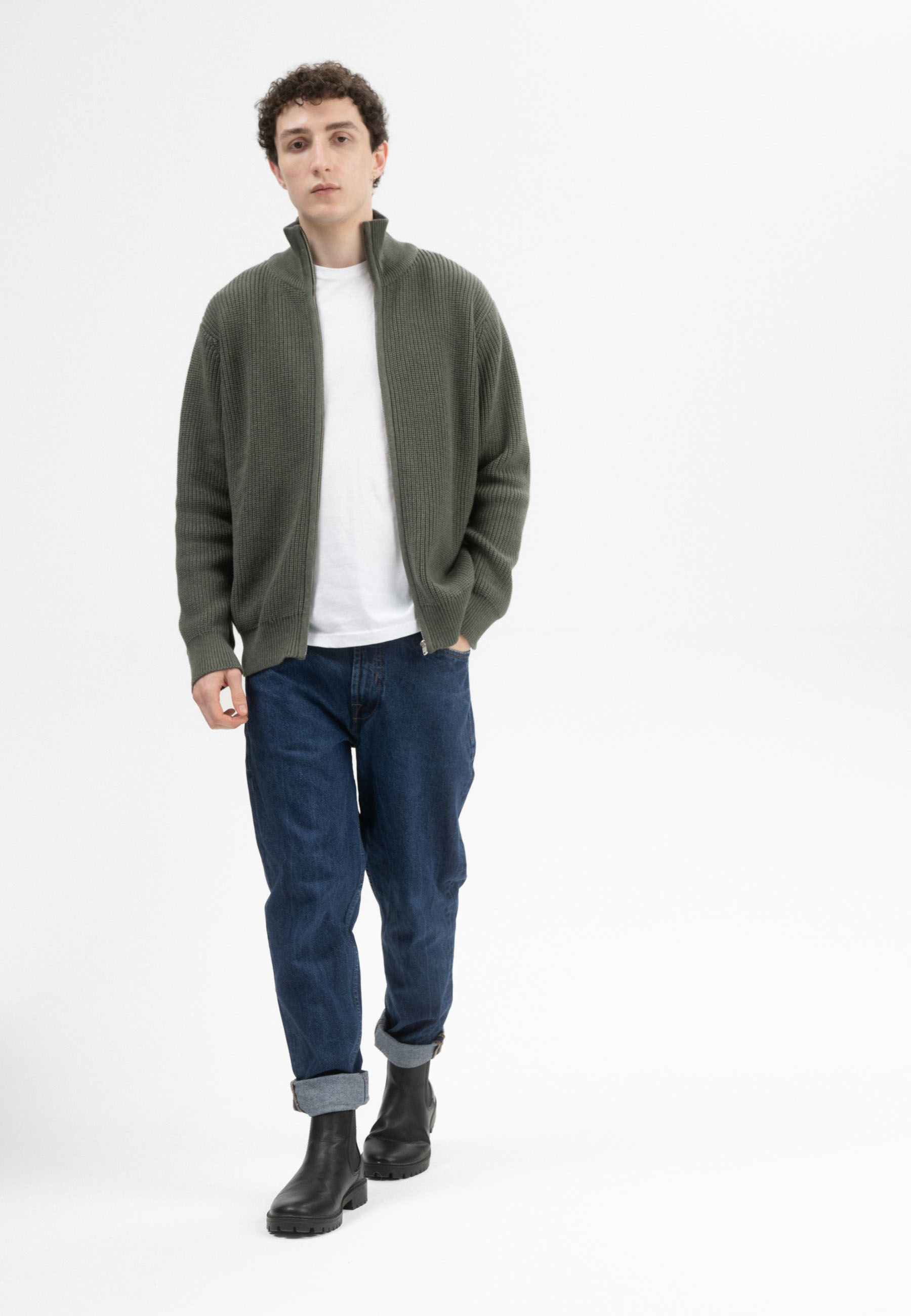 Rippstrick Jacke Modell: Taksh