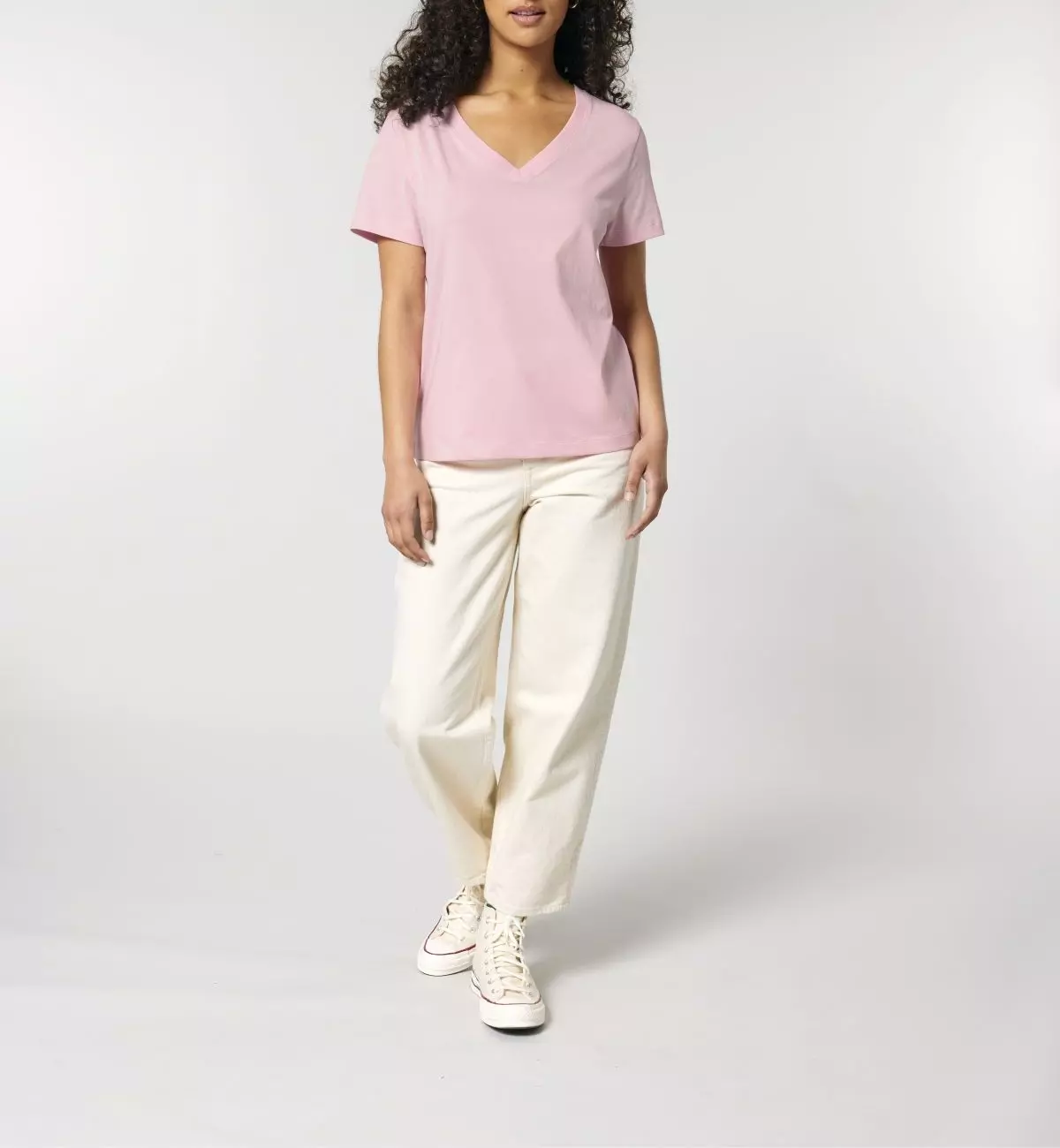 SFM5_STTW176_C005 V-Neck T-Shirt Modell: Island
