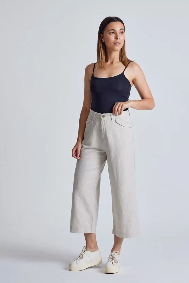 Leinen-Baumwoll Culotte Modell: Betty