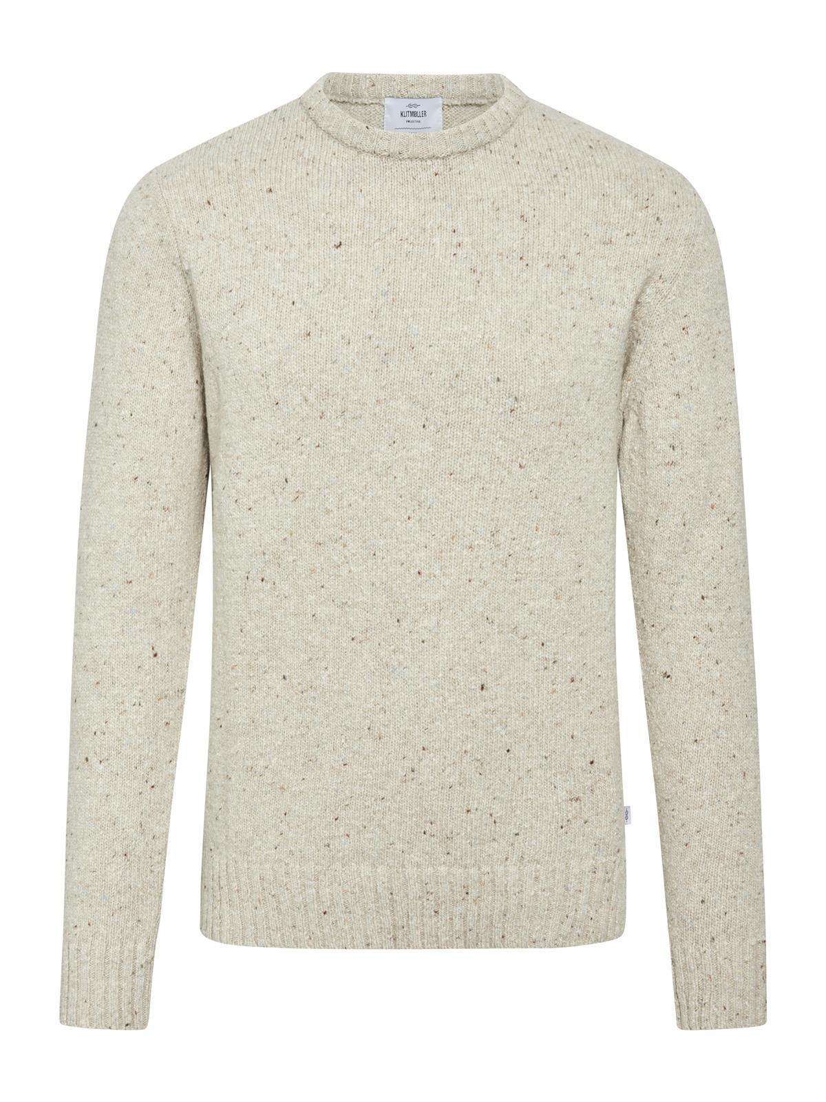 Melierter Woll-Strickpullover Modell: Aage
