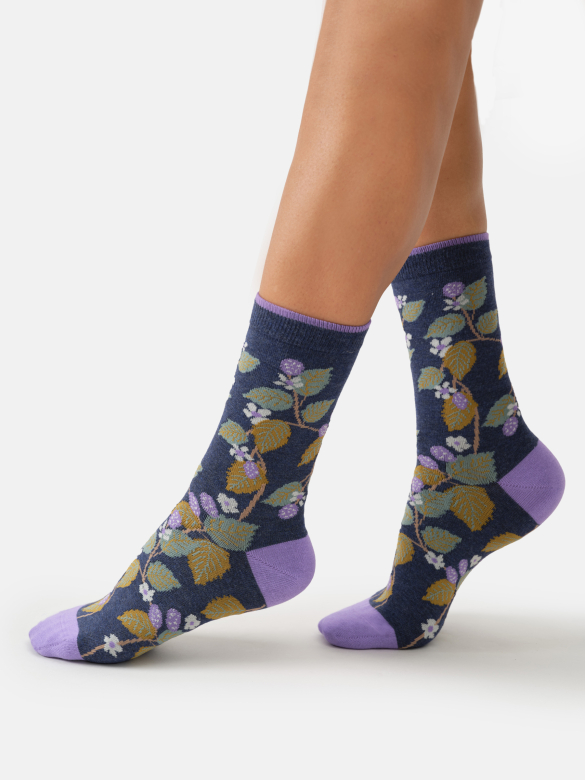 Socken Modell: Blackberry Bramle