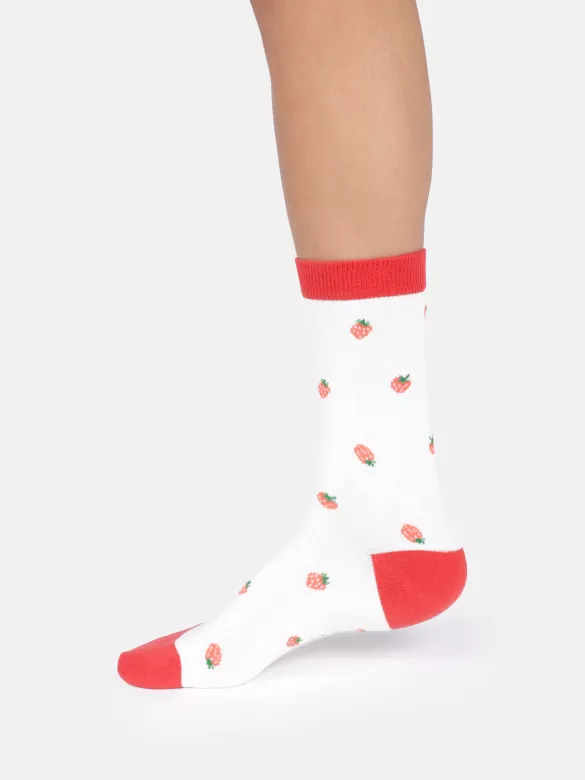 Socken Modell: Strawberry